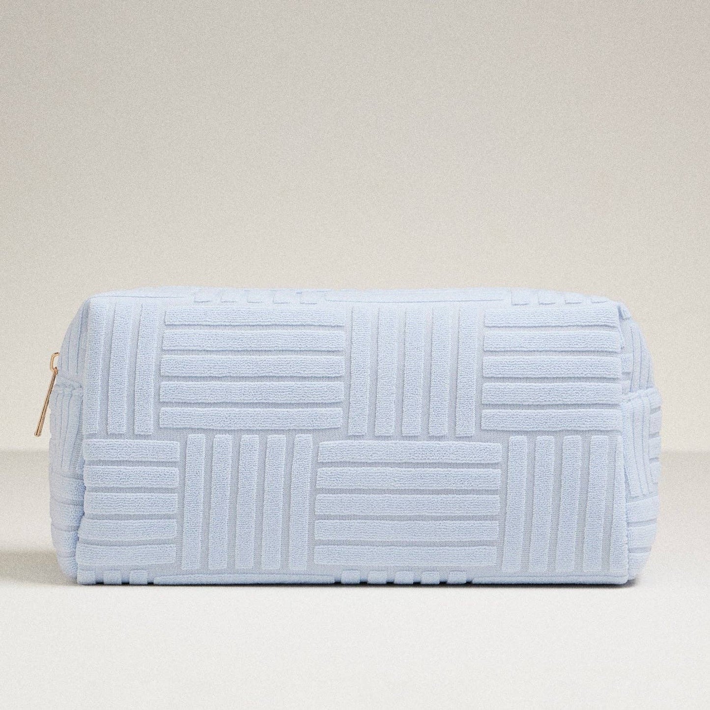 Luxe Terry fabric Travel Pouch-Large: Dusty Pink / One / 5AC78039