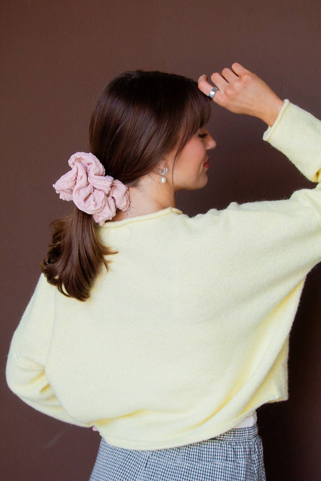 Light Pink Ruffle Jumbo Scrunchie