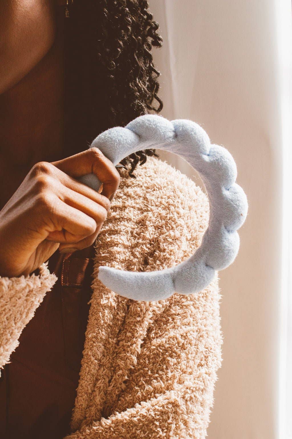 Puffy Spa Headband: Pink