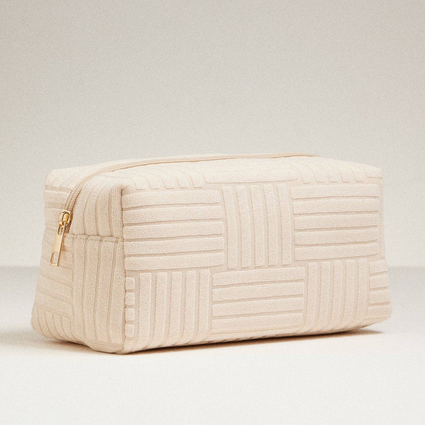 Luxe Terry fabric Travel Pouch-Large: Pink / One / 5AC78039