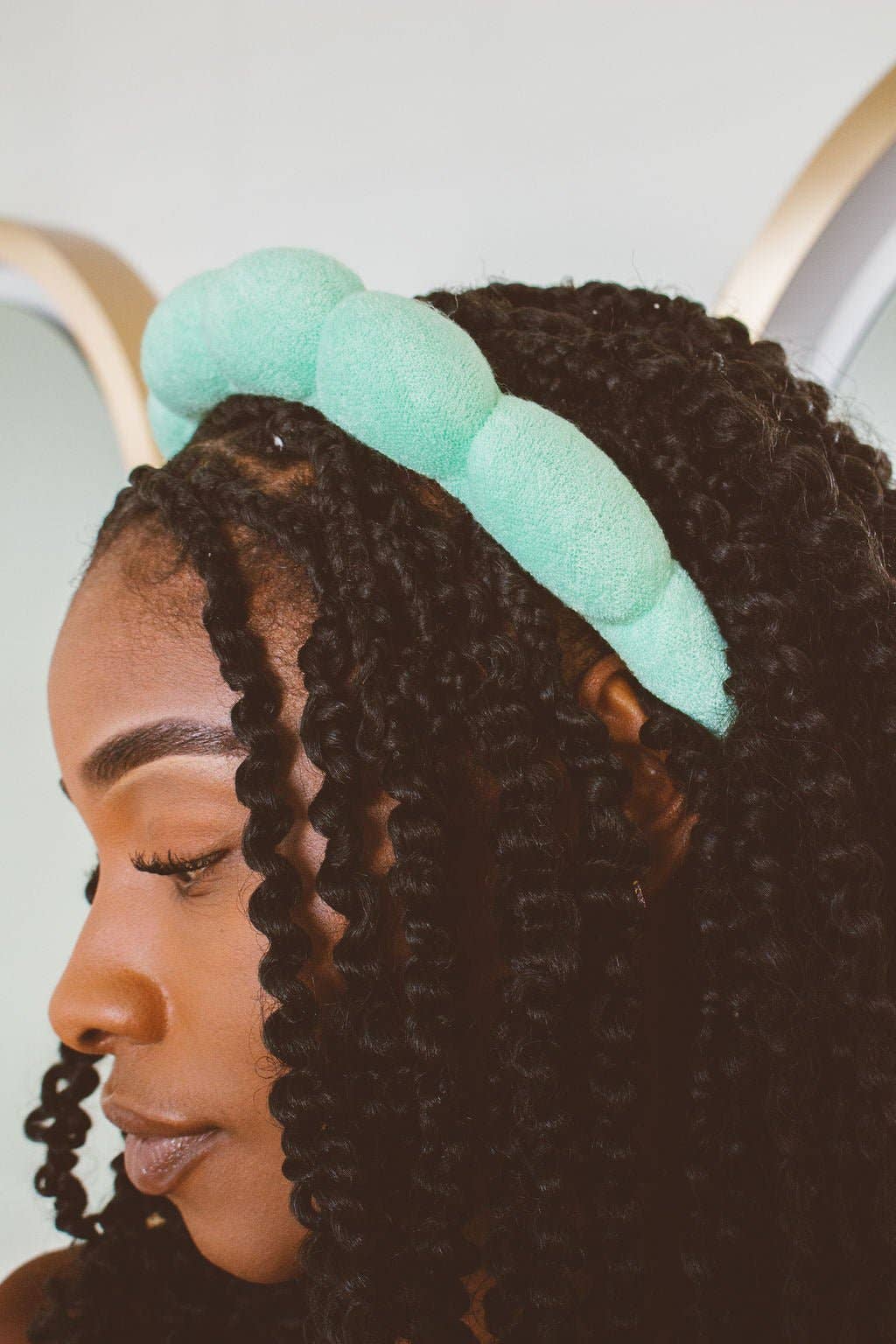 Puffy Spa Headband: Pink