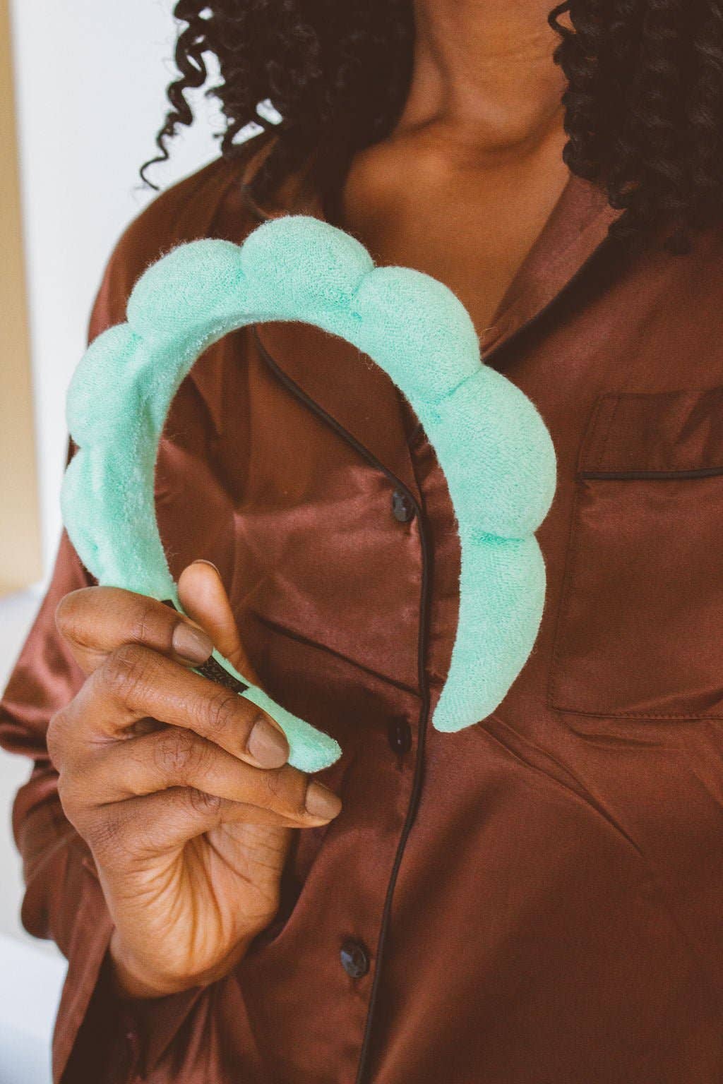Puffy Spa Headband: Pink