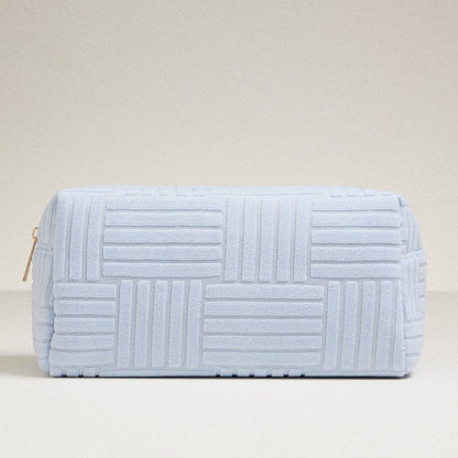 Luxe Terry fabric Travel Pouch-Large: Beige / One / 5AC78039