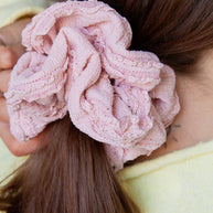 Light Pink Ruffle Jumbo Scrunchie