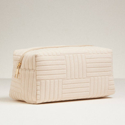 Luxe Terry fabric Travel Pouch-Large: Light Blue / One / 5AC78039