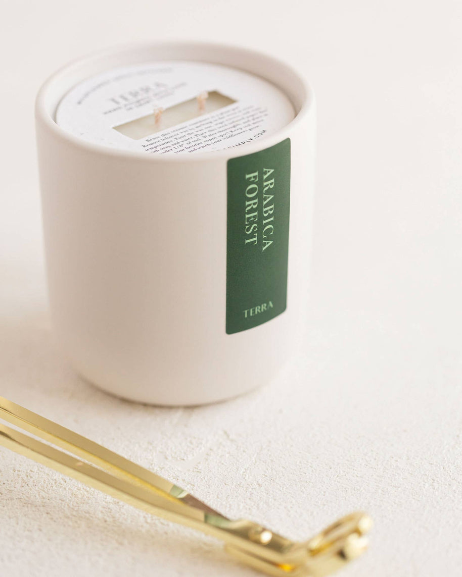 Arabica Forest Ceramic Candle | Coffee, Oakmoss, Fall
