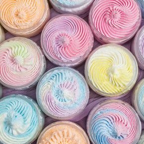 Whipped Sugar Scrubs with lid off